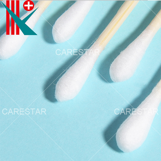 Medical Cotton Swab with Bamboo Stick