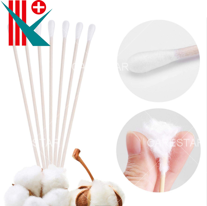 Medical Cotton Swab with Bamboo Stick