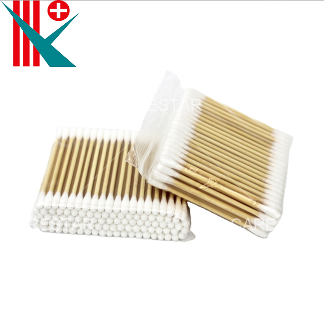 Medical Cotton Swab with Bamboo Stick